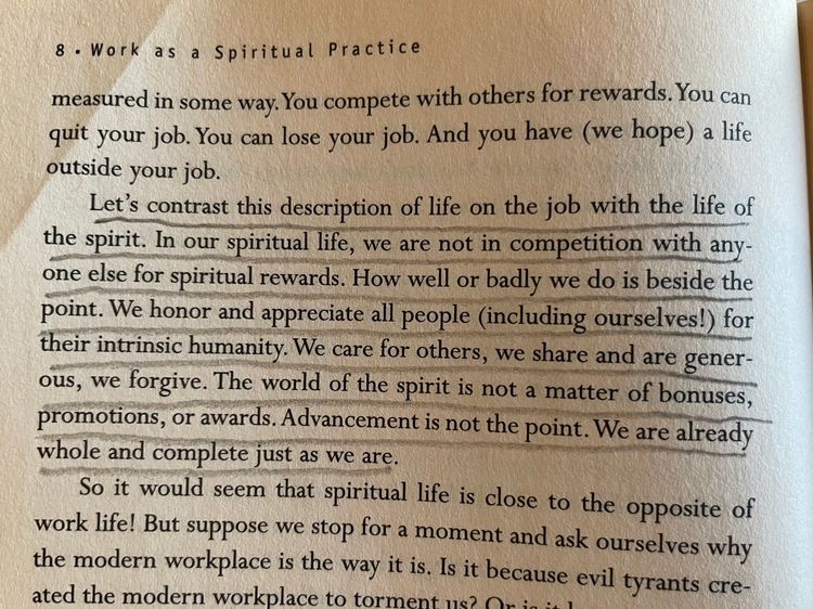 “Work As Spiritual Practice”